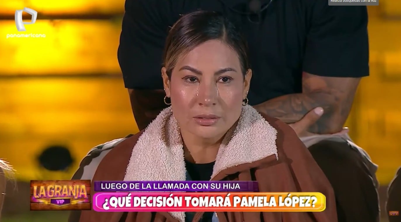 Pamela López rompe en llanto tras denuncia de Cueva.