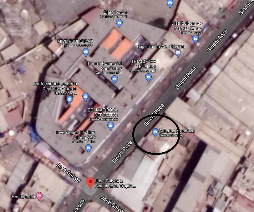 Lugar donde asesinaron a Orlando Abreu, en Trujillo - Perú