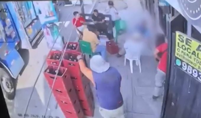Las cámaras de seguridad captaron el crimen