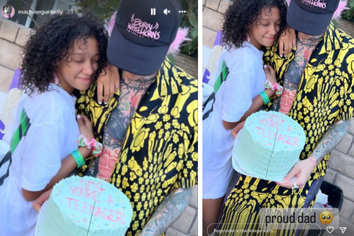 El exponente punk se siente feliz de ver crecer a Casie. (Foto: @machinegunkelly)