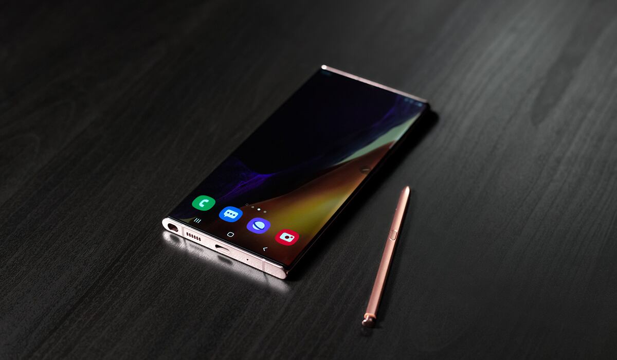 Los nuevos Galaxy Note 20 Ultra llegarán en colores Mistyc Bronze y Mistyc Black. (Foto: Samsung)