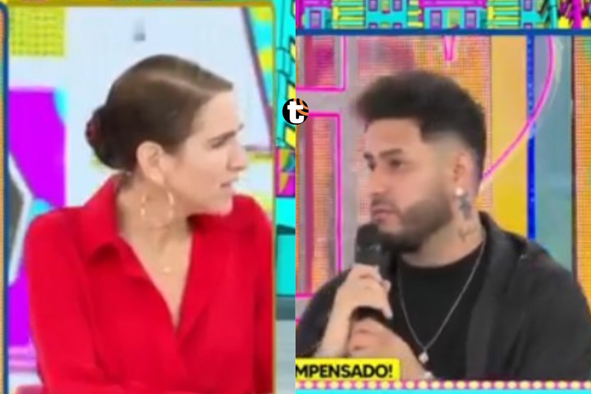 Bryan Torres dejó en shock a Gigi Mitre y a Peluchín. Foto: Captura Willax.