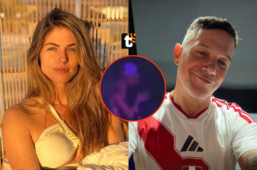 Alejandro Sanz y Stephanie Cayo podrían haberse dado un beso en concierto de Guayaquil, en Ecuador.