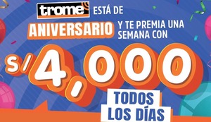 ¡Regalamos 4 mil soles cada día por nuestros 22 añitos!