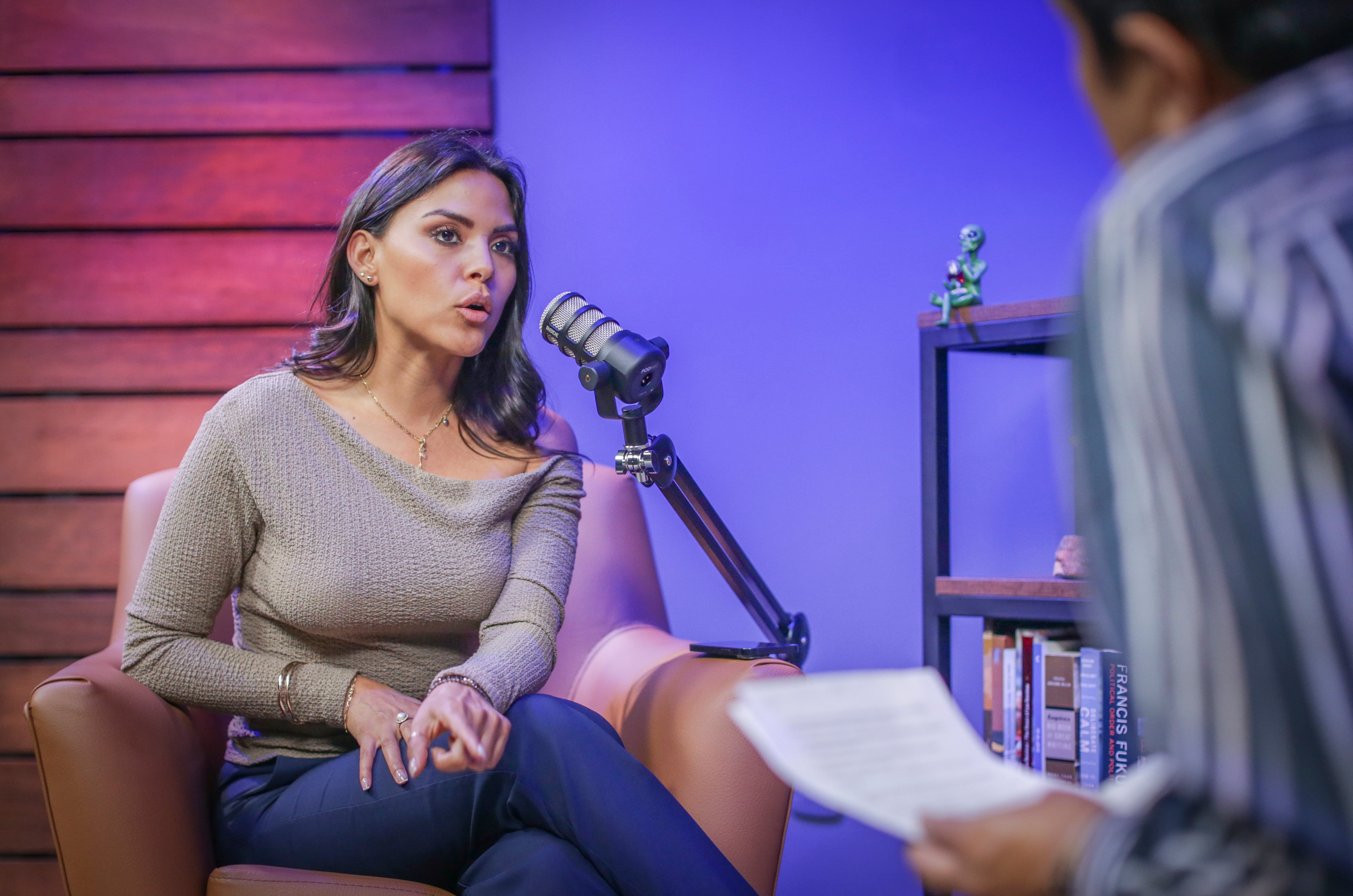 La periodista dice que José Jerí es puro fuegos artificiales. (Foto: César Bueno)