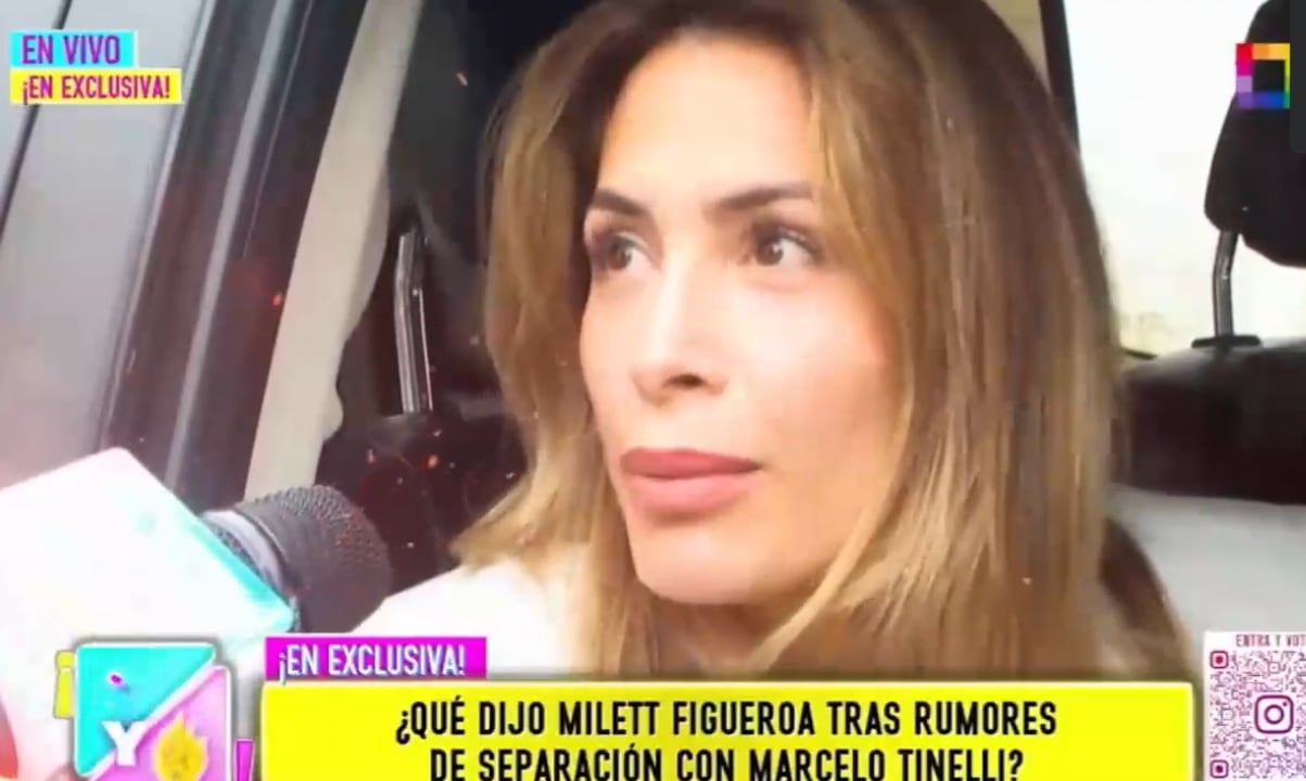 Milett Figueroa confirma que ella terminó con Marcelo Tinelli y está soltera.