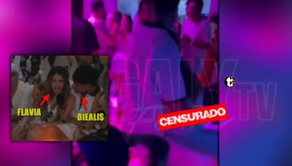 TROME | Diealis fue captado toqueteando a Flavia Laos en fiesta. Video: ATV
