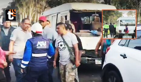 ¡No tenía brevete! Chofer causa triple choque tras enfrentarse a personal de la ATU y agentes de la Polic...