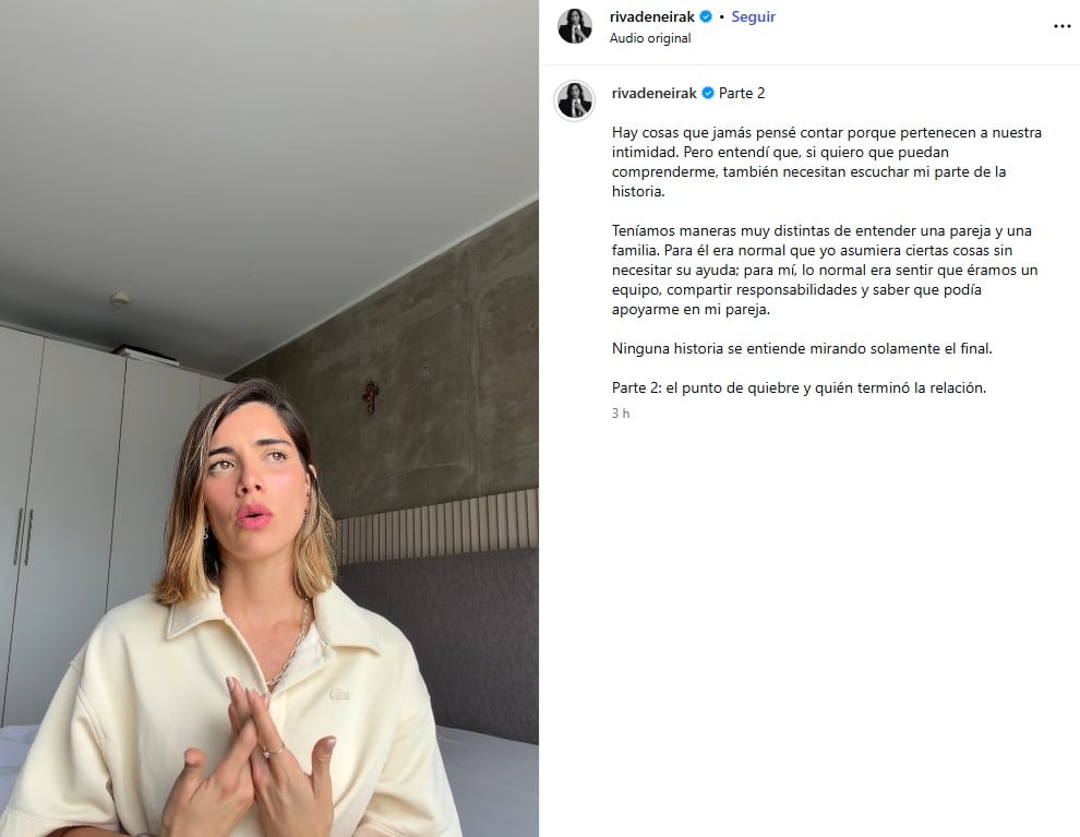 Korina Rivadeneira habla de la presión económica durante su relación.