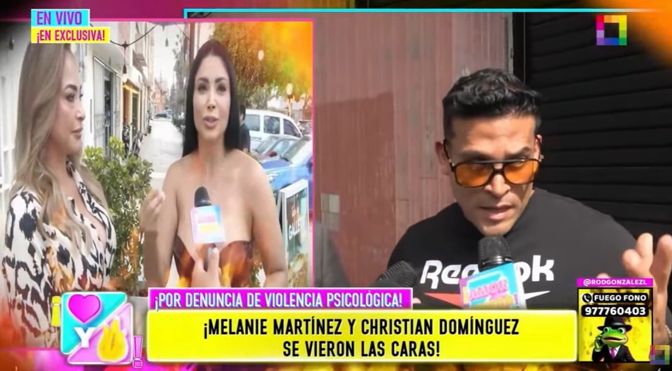 Christian Domínguez habla sobre la denuncia en contra de Melanie Martínez.