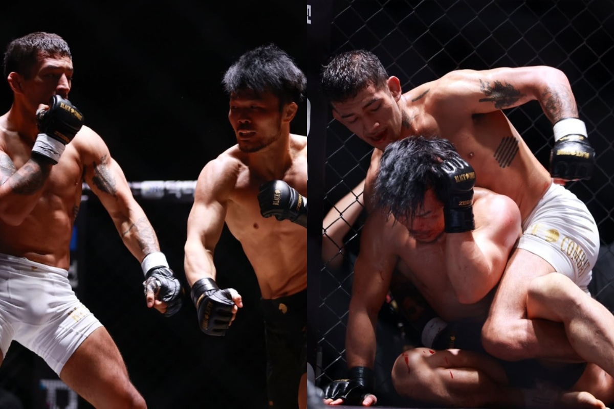 Triunfazo de Miguel Meza en la promotora asiatica Black Combat. (@gyodok_goat)