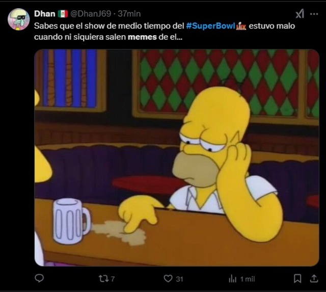 No pararás de reír con los mejores memes del Super Bowl 2025l. (Twitter)