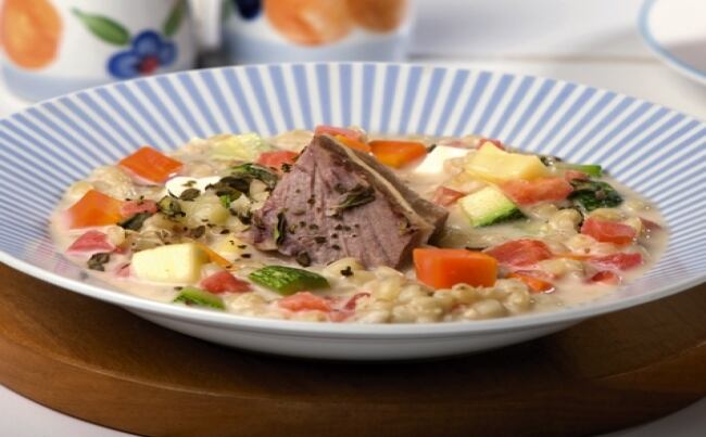 Sopa de trigo. (Foto referencial)