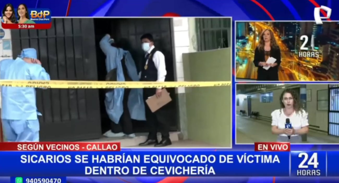 Testigos creen que mujer acribillada habría sido confundida con la dueña de la cevichería.