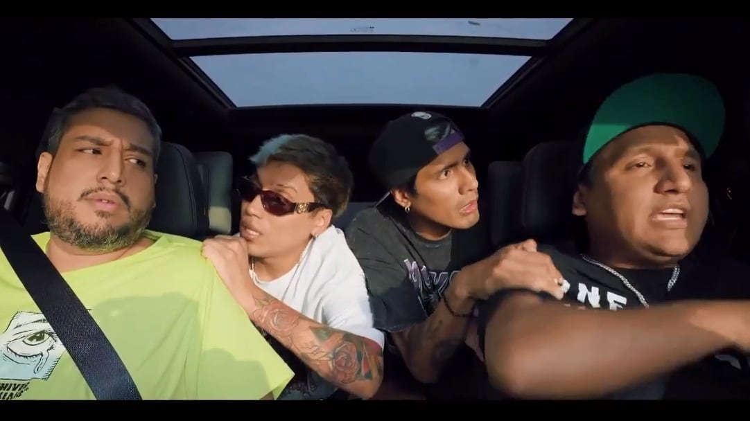 Gerardo Pe y Dafonseka nuevamente juntos, esta vez por el aniversario de Hablando Huevadas. (Captura @jorgelunalunera)