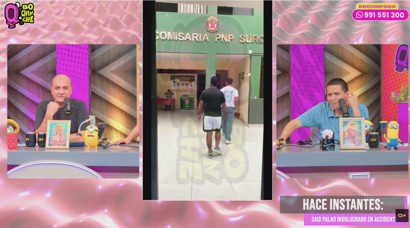 Said Palao ingresó a la comisaría de Surco tras estar involucrado en accidente vehicular.