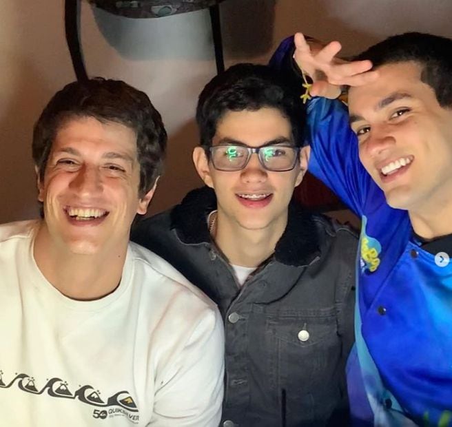 Stefano Tosso y Giacomo y Doménico Benavides, sus medios hermanos