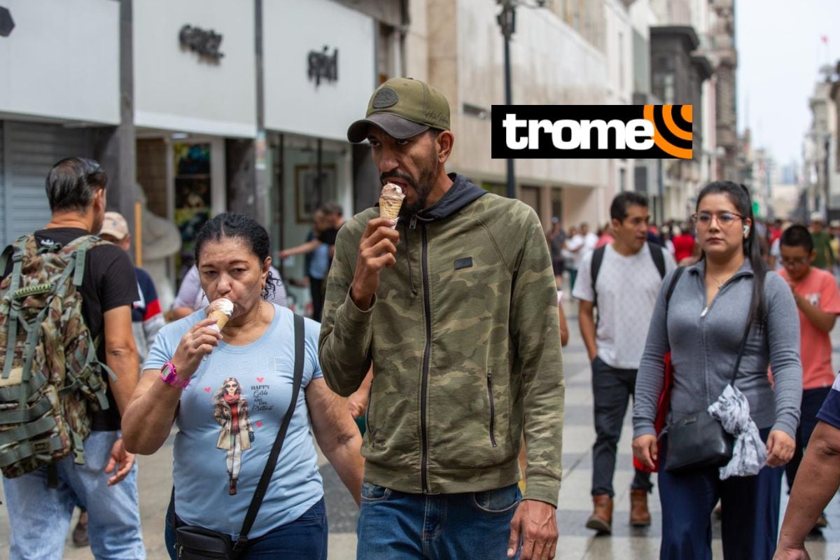 Grandes y chicos difrutaron de un rico helado para apasiguar el calor. Foto: Fernando Sangama/Trome.