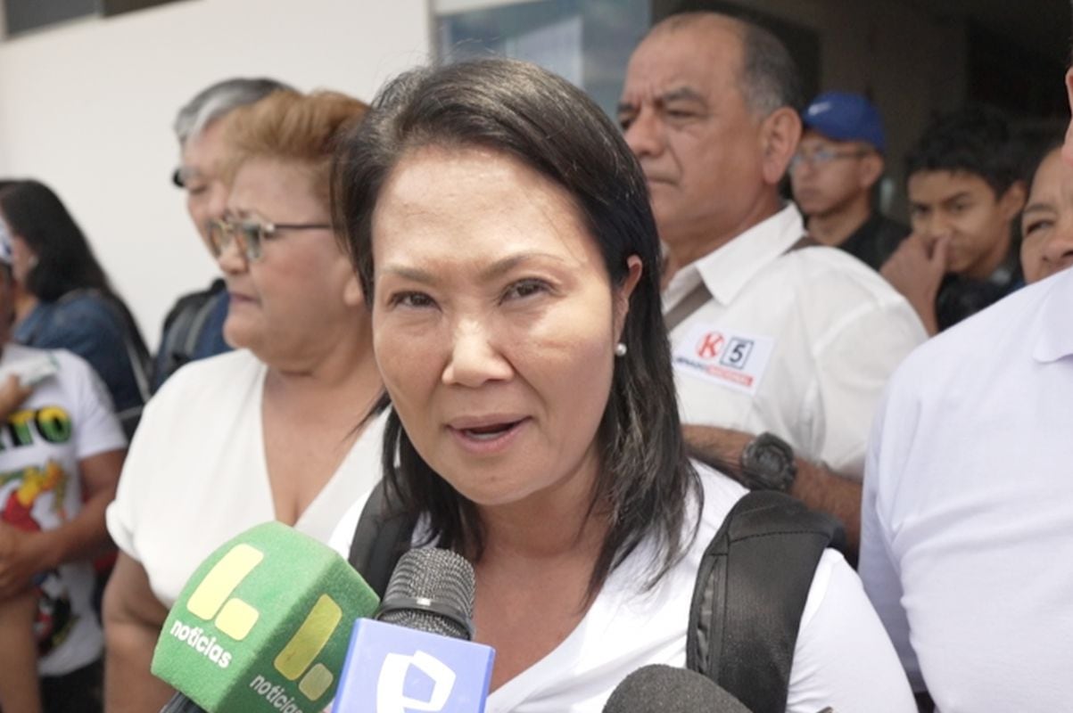 Keiko se pronunció contra Rafael López Aliaga. Foto: captura