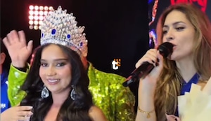 Milett Figueroa estuvo el fin de semana en Piura en el Miss Chulucanas