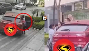 Julián Zucchi ARRASTRA a niñera de sus hijos con el auto: Fuerte VIDEO muestra inicio de su pelea con Yiddá