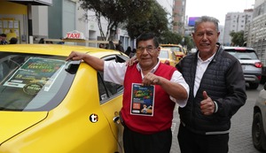 ¡Tensión en el Campo de Marte! Taxistas madrugan por vinilado gratuito y se van con las manos vacías