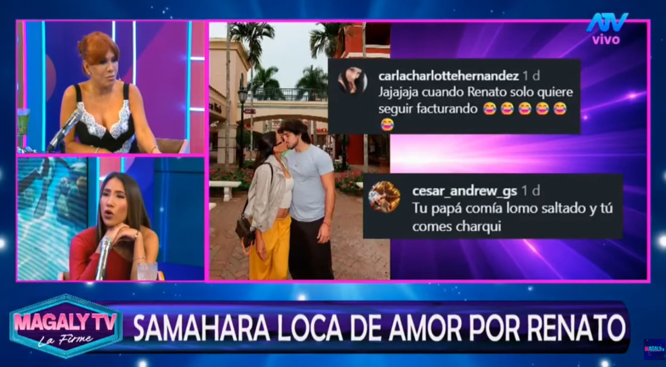 Samahara Lobatón dio entrevista a Magaly Medina tras oficializar romance con Renato Rossini Jr.