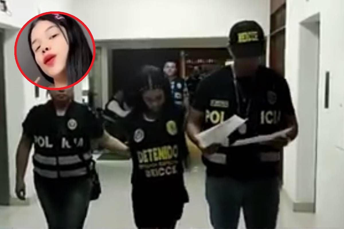 'Andrea' es acusada de integrar banda 'Los Gallegos' que asesinó a mujer trans y compartió video en redes. (Captura América Noticias)