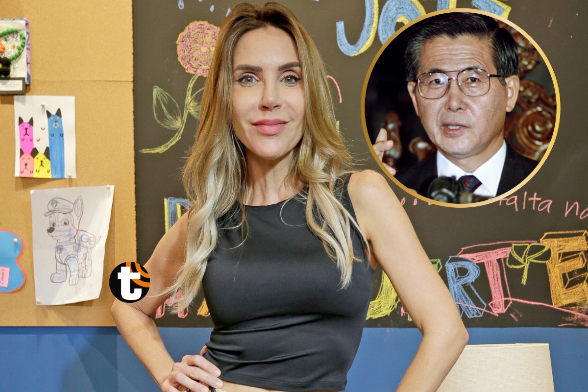 Juliana Oxenford y Alberto Fujimori