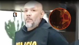 ¡Nervioso! Imágenes de Jackson Mora detenido por presuntamente integrar banda criminal: “¿Me van a enmarrocar?”