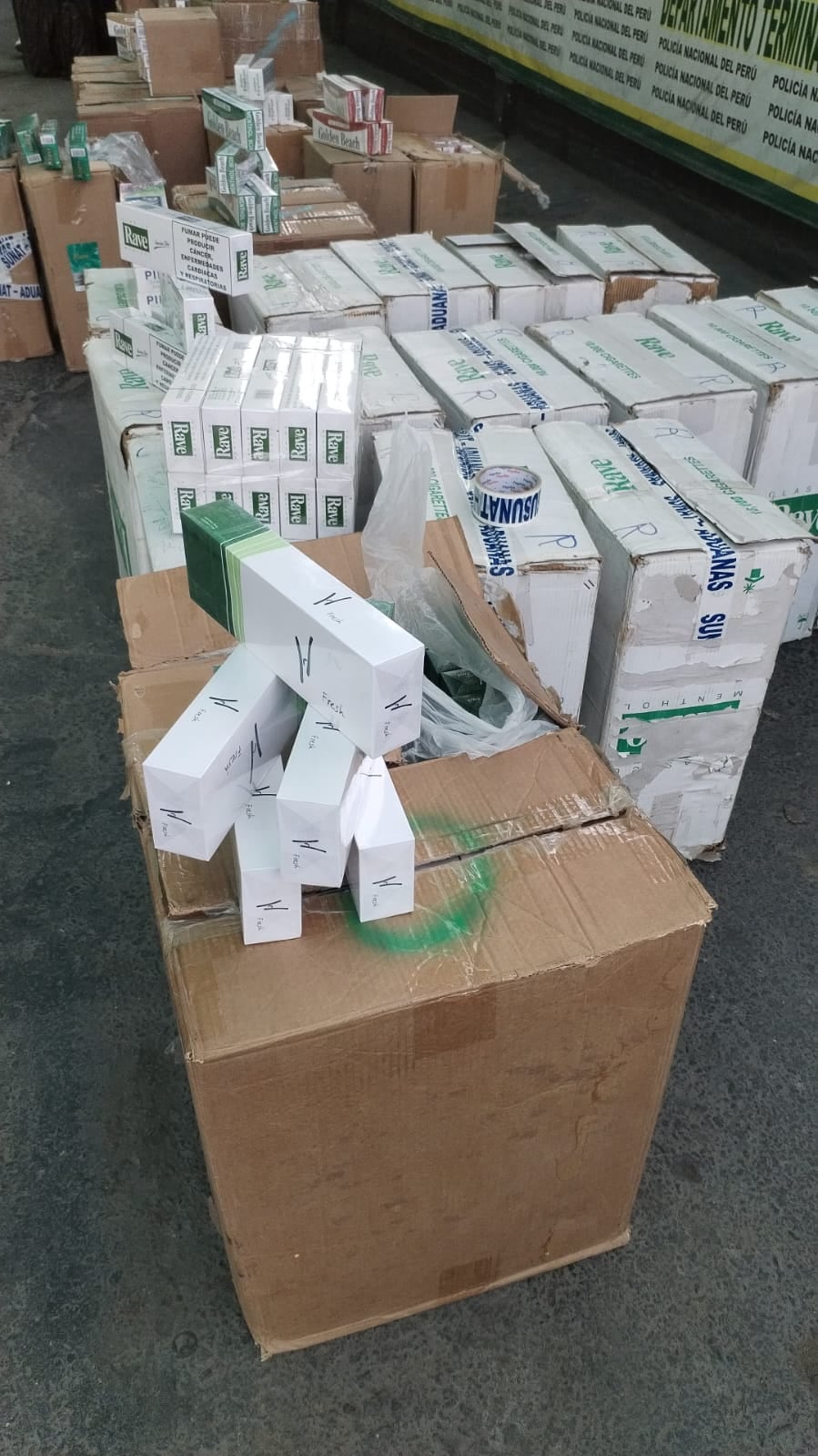 Todo lo incautado fue llevado a la Policía Fiscal.