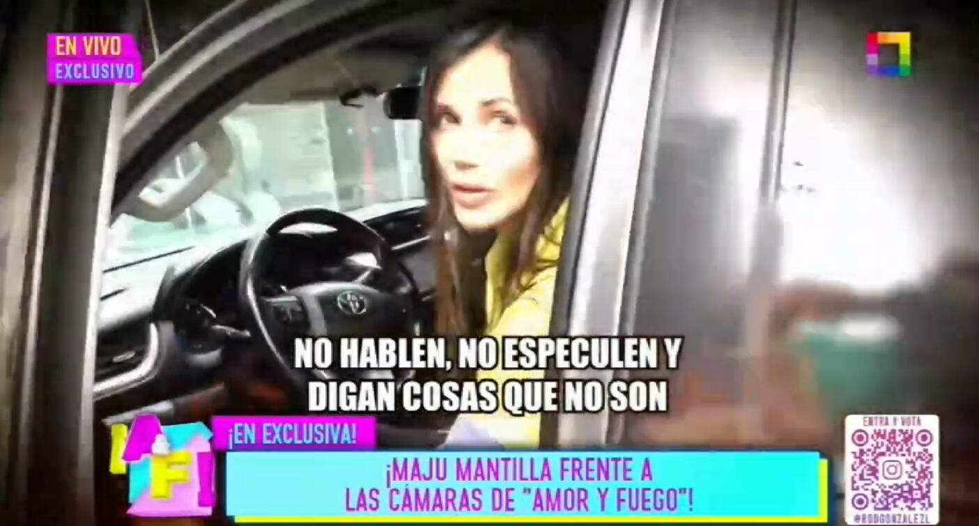 Maju Mantilla niega vínculo con su productor de 'Arriba mi gente'.