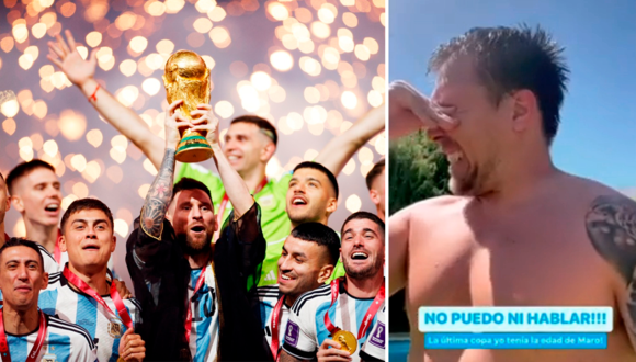 Julián Zucchi llora de emoción tras triunfo de Argentina: “Messi es un ejemplo de vida”