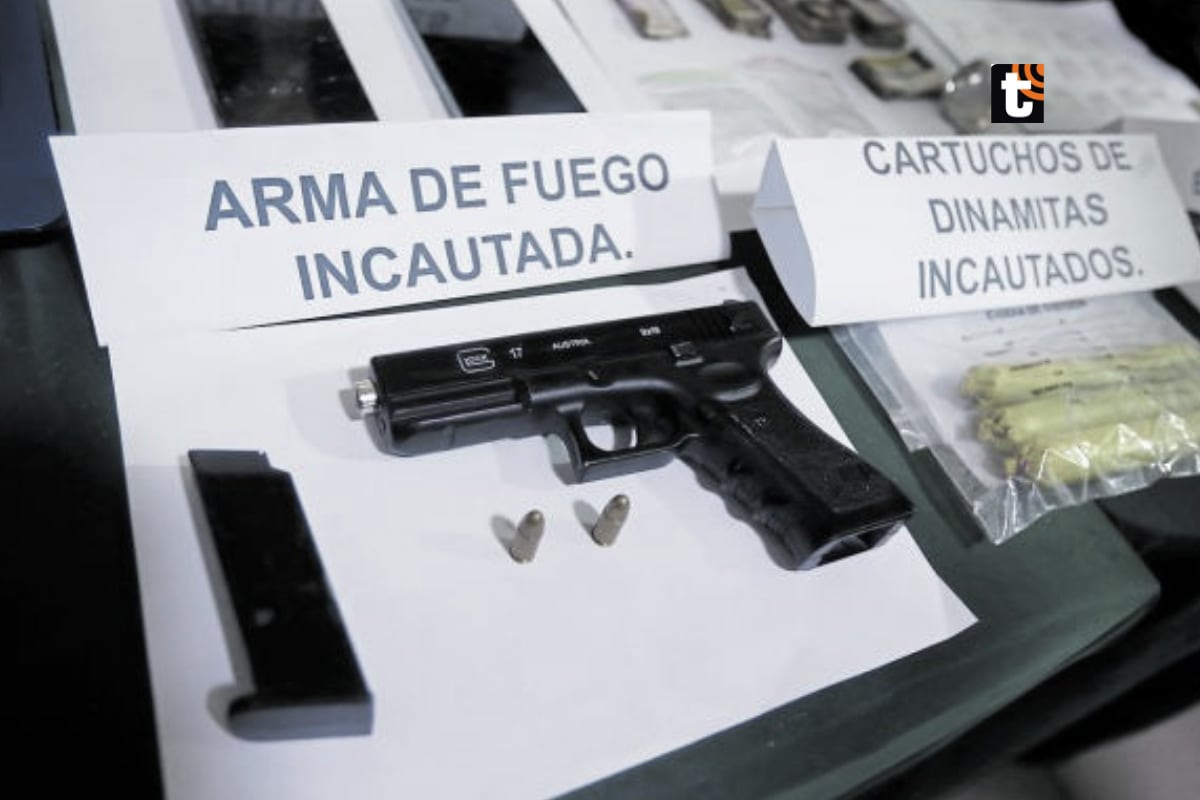 Armas, explosivos y celulares robados fueron incautados.