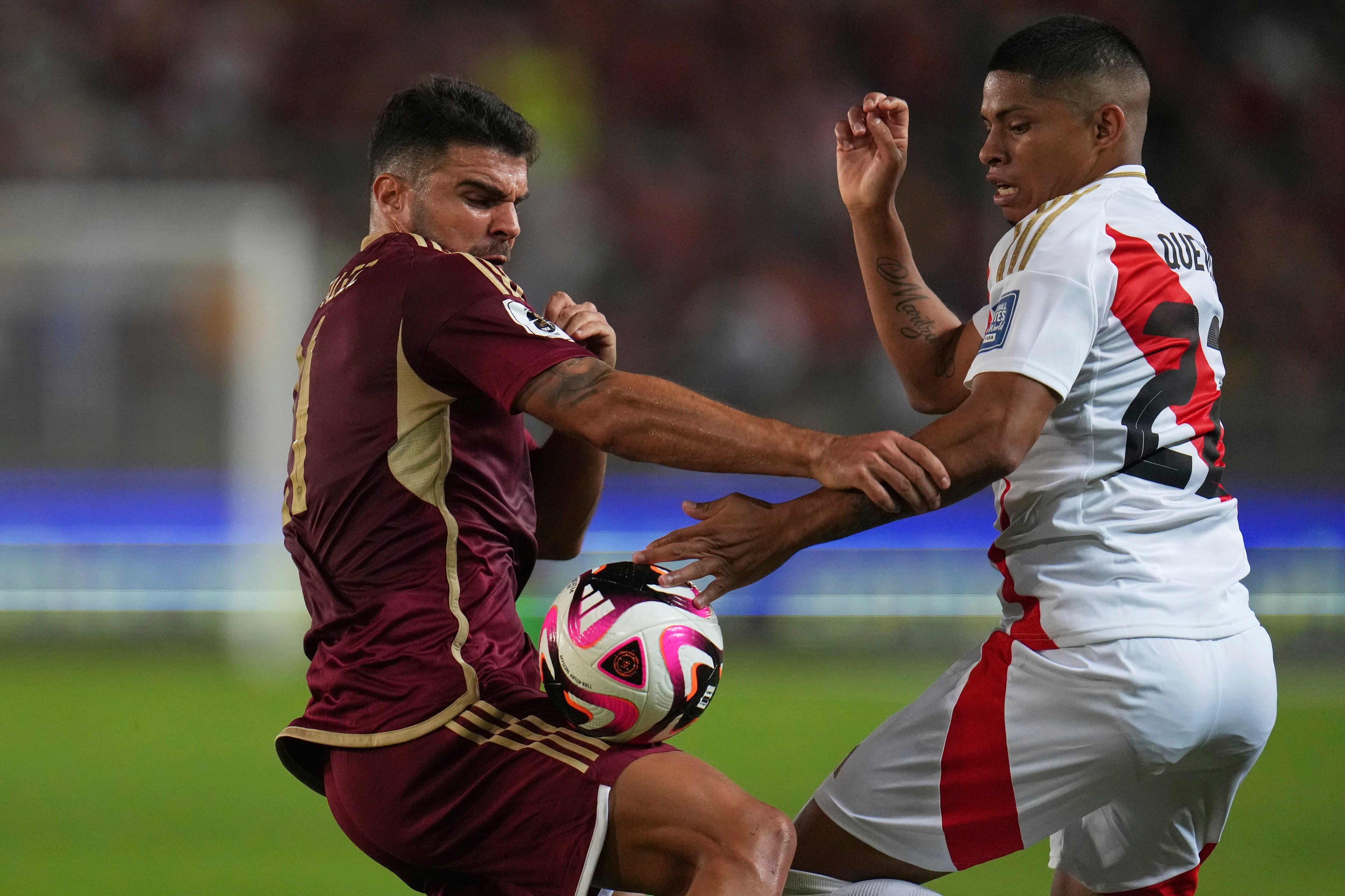 Perú vs Venezuela. Foto: AP Photo/Ariana Cubillos