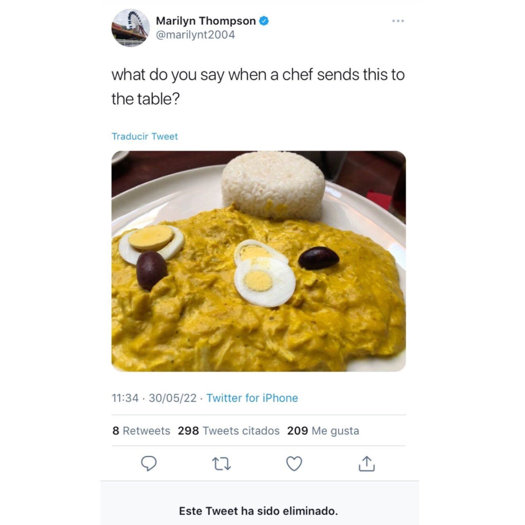 Ají de gallina: Usuarios defienden al plato peruano tras ‘crítica’ de periodista estadounidense (Foto Twitter - Trome)