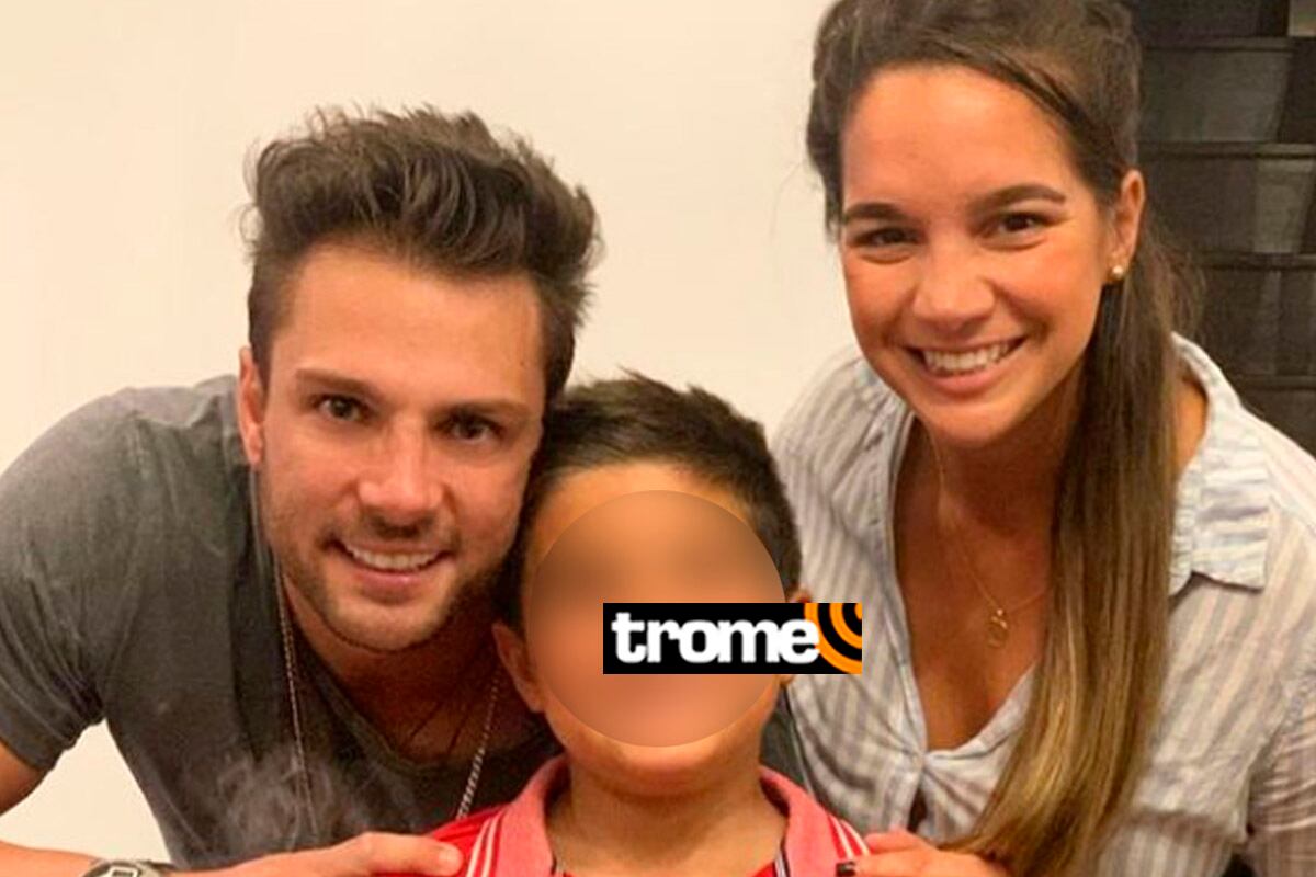 Nicola Porcella y la madre de su hijo. Foto: Difusión