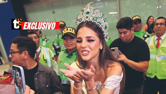 Luciana Fuster llegó al Perú tras ganar el Miss Grand Internacional. Foto:  Jesús Saucedo.