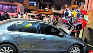 Familia entera resulta herida en SJL tras fuerte accidente: menor lucha por su vida en UCI