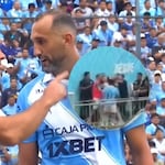Se fue a las manos contra Hernán Barcos