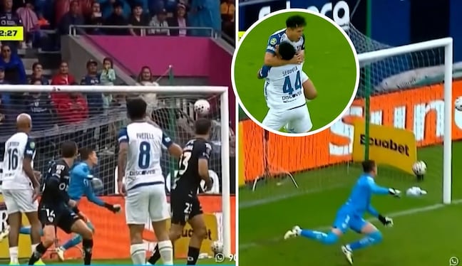 Golazo de Jesús Pretel en Ecuador: bombazo del peruano en triunfo de LDU