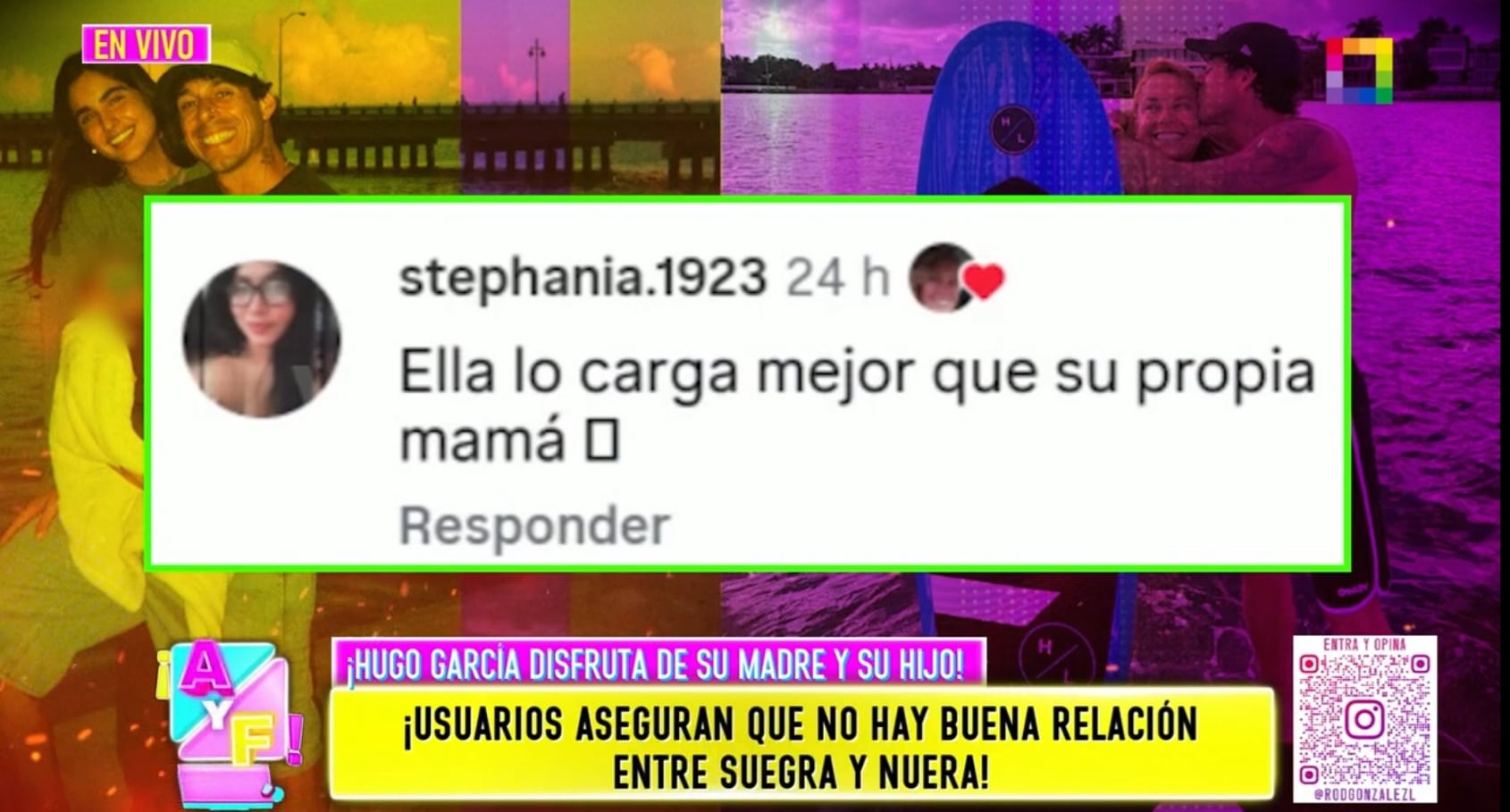 Mamá de Hugo García aprueba comentario en contra de Isabella Ladera.
