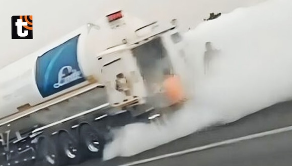TROME - ¡Pánico en la Panamericana Sur! Deflagración de gas en camión cisterna desata emergencia en Lurín