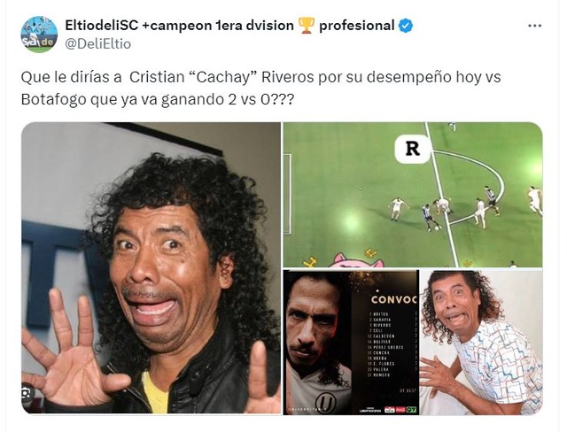 TROME | Los memes del Universitario vs Botafogo (Foto: Twitter)