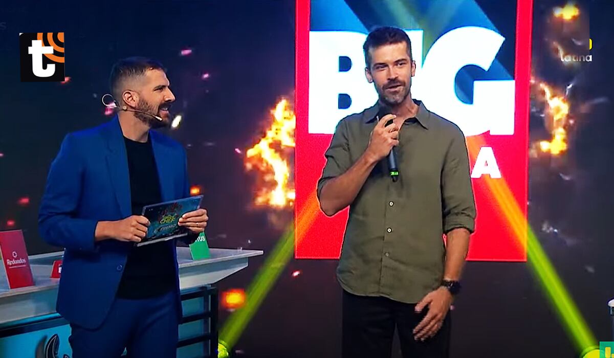 José Peláez presentando a Luciano Mazzetti como el nuevo jurado de 'El gran chef famosos'.