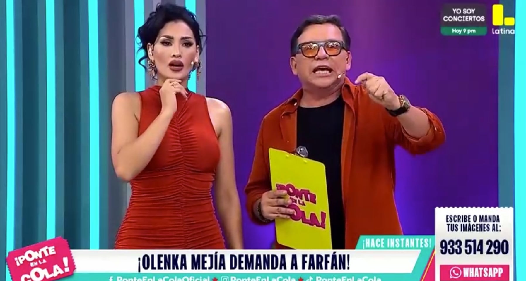 Olenka Mejía estaría demandando a la 'Foquita' tras ganarle un juicio. (Foto: Latina - Ponte en la cola)