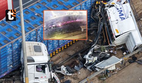 ¡Imágenes de terror! Video revela el brutal choque en la Panamericana Sur que mató a dos trabajadores mun...