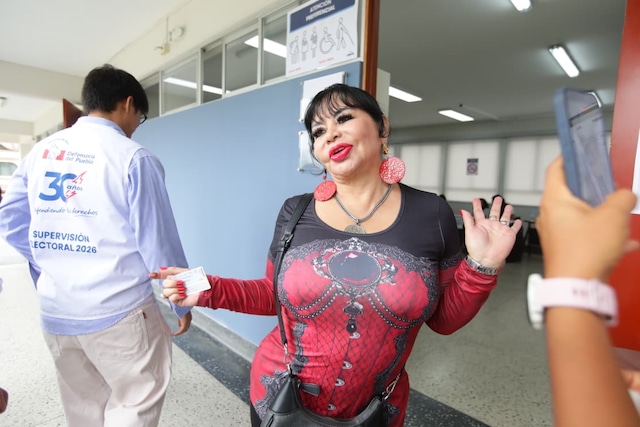 Susy Díaz participa de la segunda vuelta electoral (Foto: Violeta Ayasta)