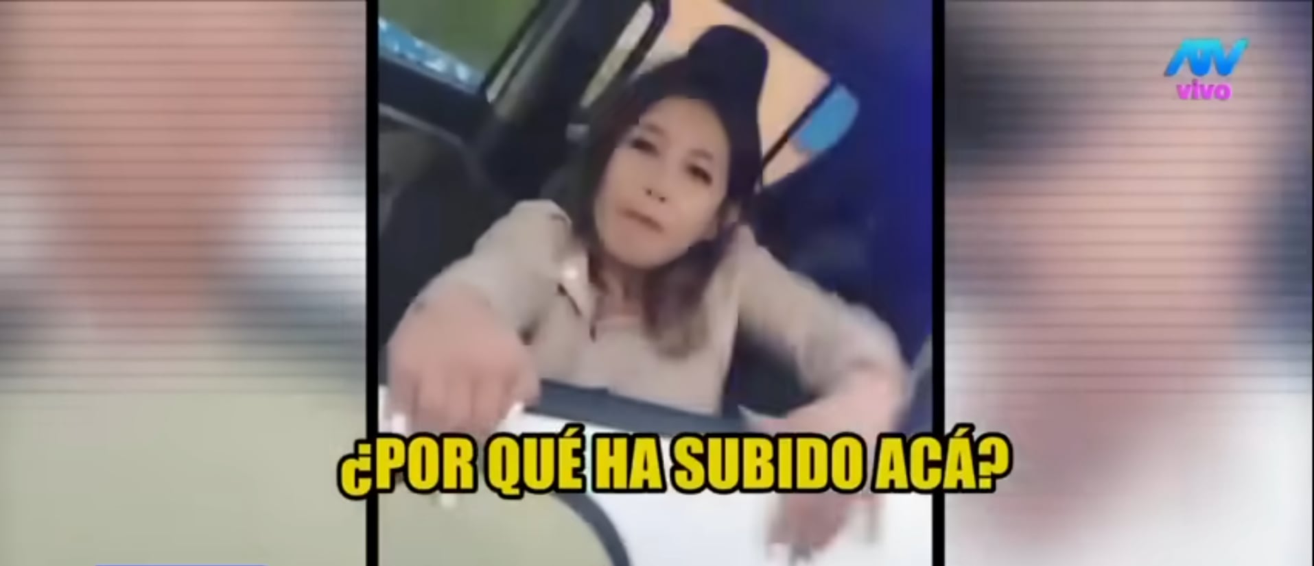 Mujer escupe, insulta y agrede a serenos por negarse a pagar a taxista. (Foto: ATV)