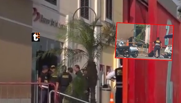 TROME- ¡Intento de asalto a Banco de la Nación! Dos heridos y cinco detenidos tras desatarse balacera en Minka del Callao